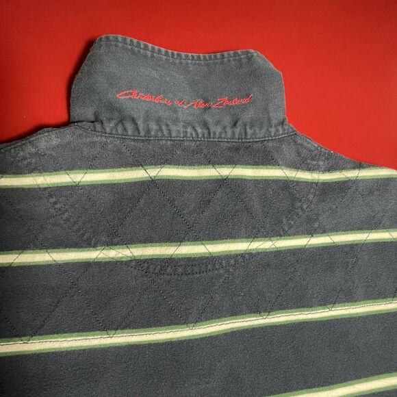 Canterbury New Zealand Rugby Shirt Men’s XL Long Sleeve Stripe Crest Logo Preppy - Picture 10 of 16